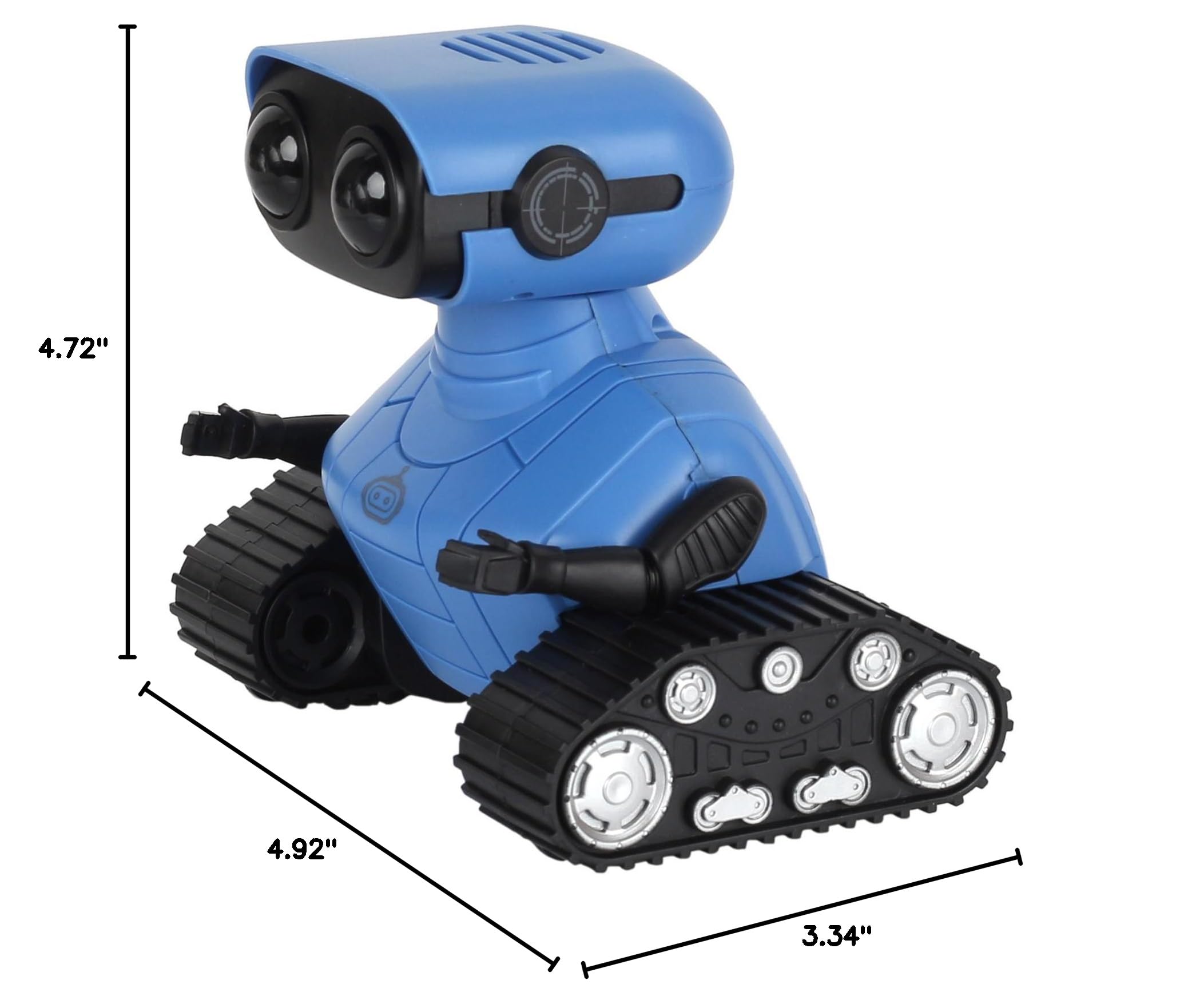 Happysky Robot Toys for Boys Girls, Rechargeable Remote Control Emo Robots with Auto-Demonstration, Flexible Head & Arms, Dance Moves, Music, Shining LED Eyes for 5+ Years Old Kids