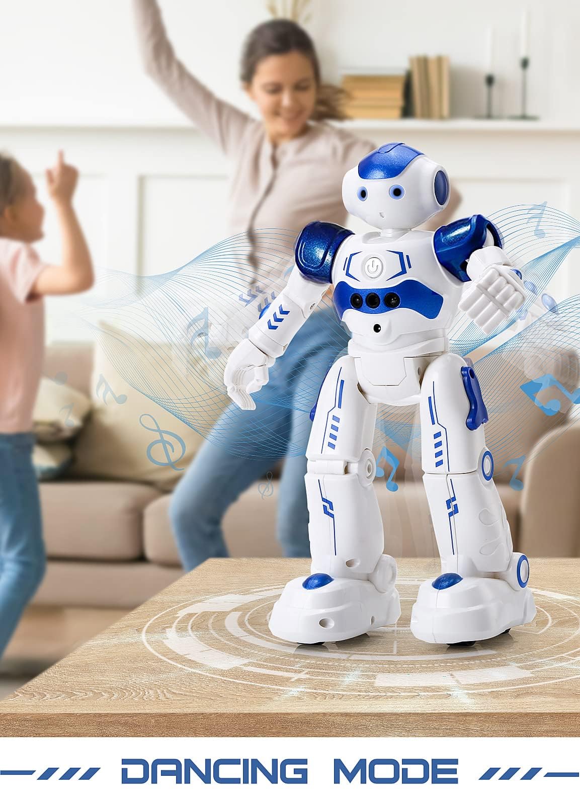 RC Robot Toys for Kids, Gesture & Sensing Programmable Remote Control Smart Robot for Age 3 4 5 6 7 8 Year Old Boys Girls Birthday Gift Present